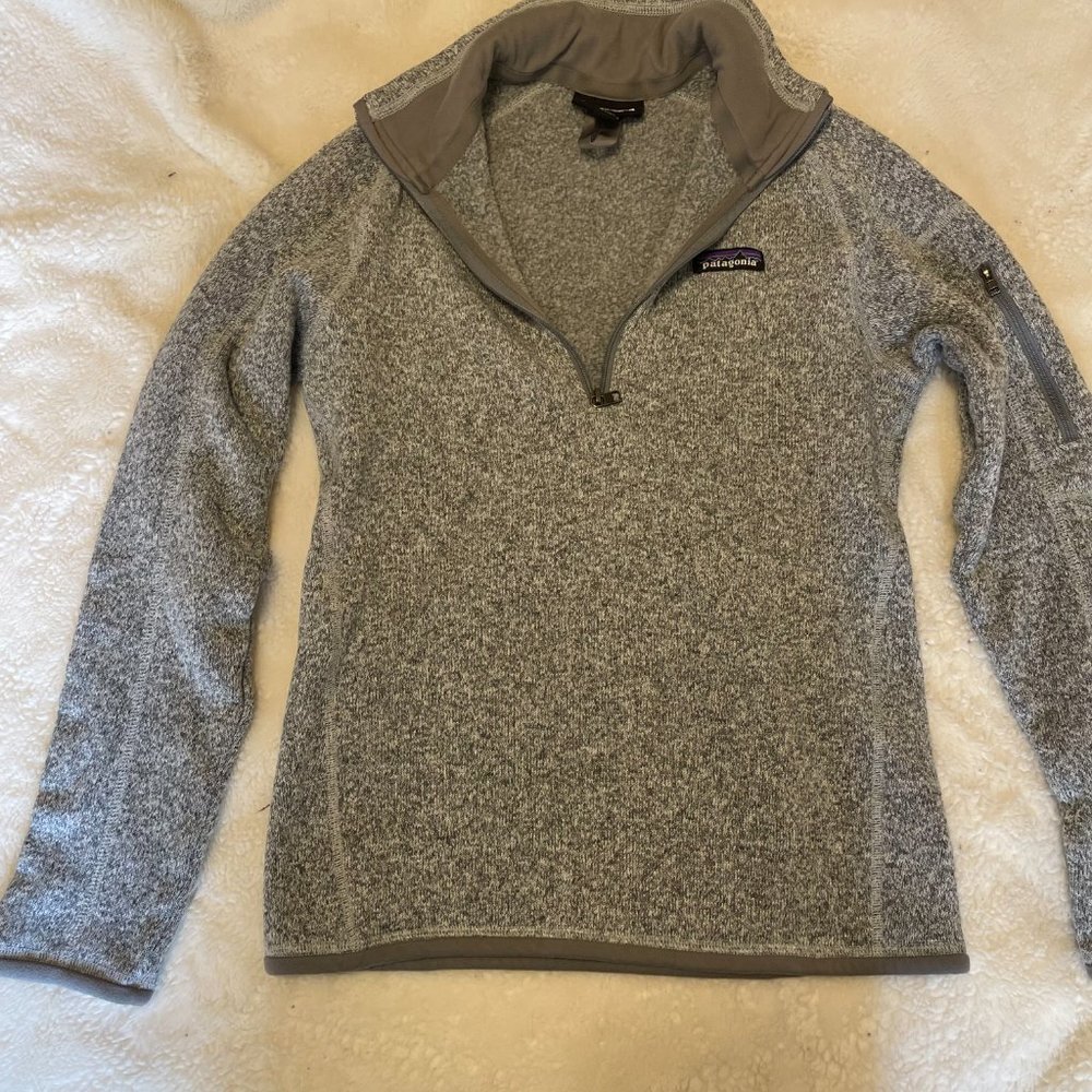 Patagonia Women's Better Sweater 1/4 Zip Gray Small (S)